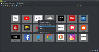 BriskBard Speed Dial context menu