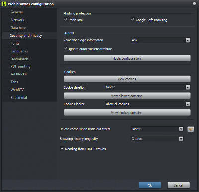 BriskBard security configuration