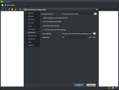 BriskBard external download manager