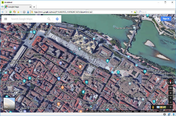 Google Maps en BriskBard