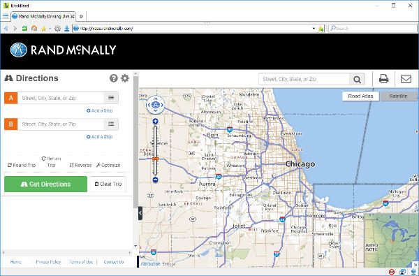 Rand McNally on BriskBard