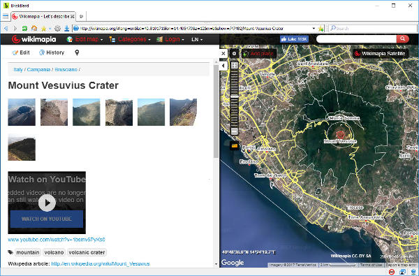 Wikimapia en BriskBard