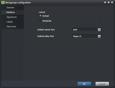 Default editor font