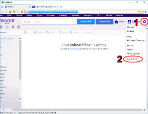 How do I configure my Yahoo account in BriskBard?